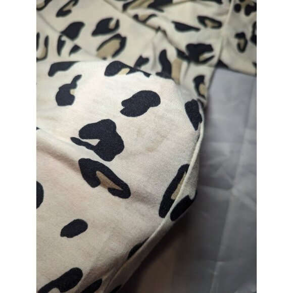 Tickled Teal Long Sleeve Lightweight Animal Print Women's Blouse Size Small - Picture 12 of 13